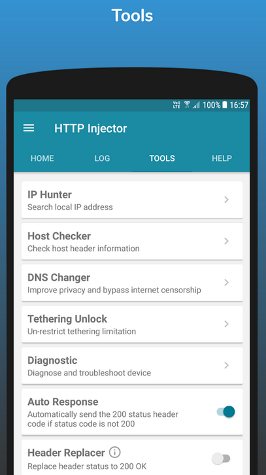 Настройка http injector мтс